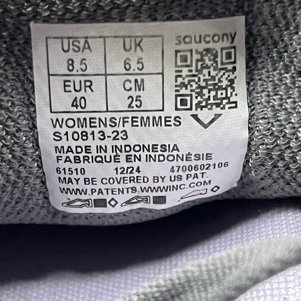Saucony Endorphin Shift 3 Running Shoes Women Size 8.5 Gray Comfort Low Sneakers